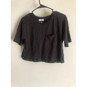 MATE Womens Organic Cotton Cropped Tee Shirt Sz XS